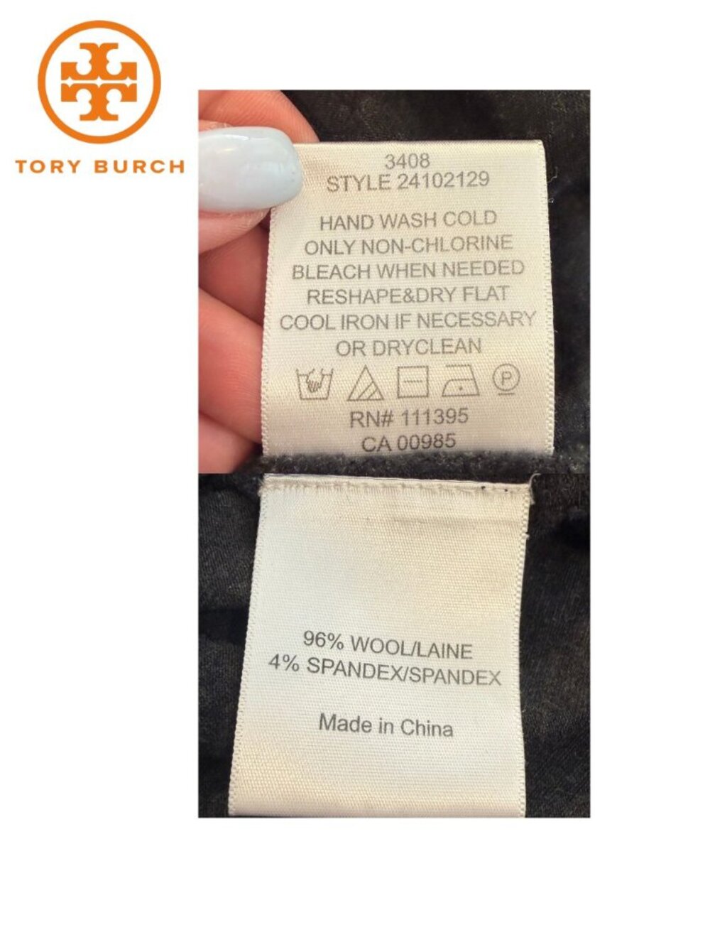 Tory Burch Black Ruffle Sleeveless Knit Top Women's XS - Picture 8 of 8
